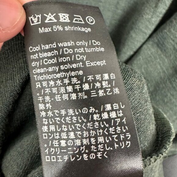 NWT Samsoe 50% Merino Wool 50% Bamboo Green Lightweight Sweater Mens Size XXL - Picture 8 of 12